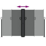 vidaXL Auvent latéral rétractable anthracite 160x600 cm