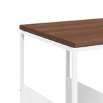 vidaXL Table d'appoint Blanc 55x36x59 5 cm Bois d'ingénierie