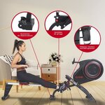 Rameur CARE JET 600 22 prog noir CARE CONNECT
