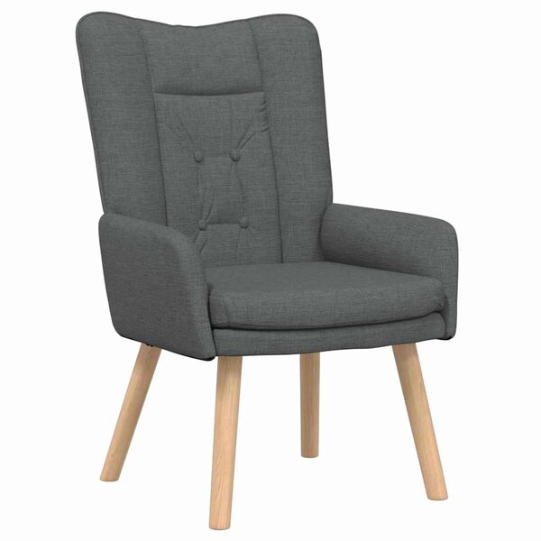vidaXL fauteuil Gris foncé 63 x 67 x 94 cm Tissu Sherpa
