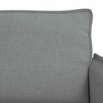 vidaXL Canapé 2 Pièces Gris clair 196 x 82 x 85 cm tissu