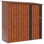 vidaXL Cabanons de jardin Marron 203 x 85 5 x 200 cm Métал