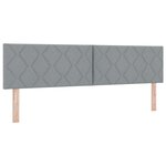 Lit à ressort vidaXL avec matelas Gris clair 180x200 cm Tissu