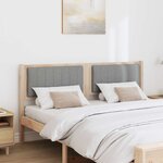 vidaXL Tête de lit capitonnée Marron 150 cm Pin massif