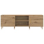 vidaXL Meuble TV chêne artisanal 150 x 30 x 50 cm Bois d'ingénierie