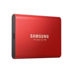 SAMSUNG - Disque SSD Externe - T5 rouge - 500 Go - (MU-PA500R/EU)