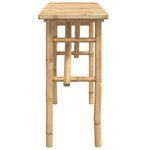 vidaXL Table console 115x39x75 cm bambou
