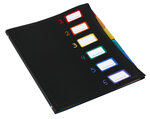Trieur en plastique 6 compartiments - Format A4 - Rainbow Class