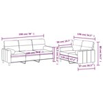 vidaXL Ensemble de canapés 2 Pièces avec coussins jaune clair tissu