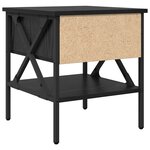 vidaXL Table de chevet Chêne noir 40x42x45 cm Bois d'ingénierie