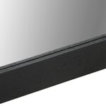 vidaXL Miroir de bain noir 50x70x2 5 cm bois d'ingénierie et laiton