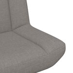 vidaXL Chaise pivotante Taupe 63 x 75 x 76 cm tissu