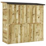 vidaXL Abri à outils de jardin Pinède imprégnée 182x76x175 cm