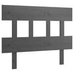 vidaXL Tête de lit Gris 103 5x3x81 cm Bois massif de pin