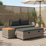 vidaXL Ensemble de canapés d'extérieur 4 -Seater 4 pc 55 x 30 x 39 cm