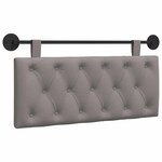 vidaXL Tête de lit suspendue Taupe Tissu