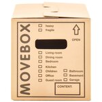 vidaXL Boîtes de déménagement Carton XXL 40 Pièces 60x33x34 cm