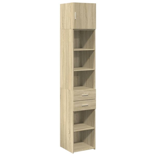 vidaXL Armoire de rangement mince chêne sonoma 40x42 5x225 cm