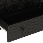 vidaXL Buffet noir 60x33x100 cm bois de manguier massif