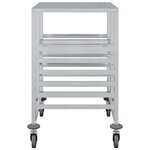 vidaXL Chariot à plateaux 12 bacs GN 75x55x87 cm acier inoxydable