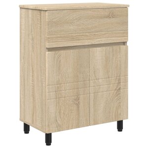 vidaXL Unité de vanité de salle de bain Chêne Sonoma 60 x 35 x 80 cm