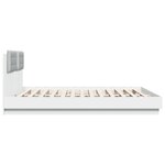 vidaXL Cadre de lit sans matelas blanc 180x200 cm