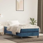 vidaXL Matelas de lit à ressorts ensachés 100x220x20 cm velours