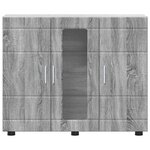 vidaXL Buffet Sonoma gris 55 5 x 29 x 100 cm Bois d'ingénierie