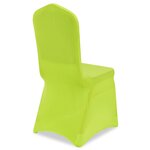 vidaXL Housse de chaise extensible 6 Pièces vert