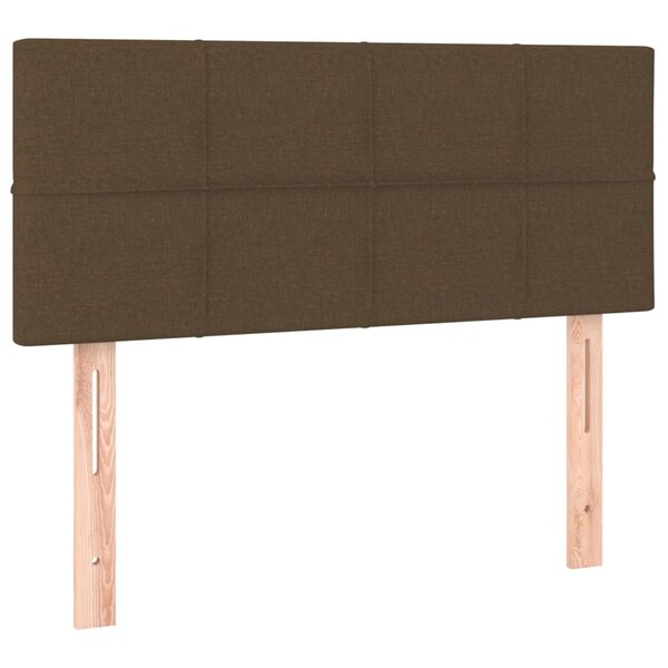 vidaXL Tête de lit Marron Foncé 80x5x78/88 cm Tissu