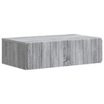 vidaXL Table d'appoint murale Sonoma gris 59 x 34 5 x 17 cm