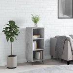 vidaXL Armoire à étagères gris béton 34 5x32 5x90 cm bois d'ingénierie