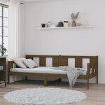 vidaXL Lit de jour marron miel bois de pin massif 80x200 cm