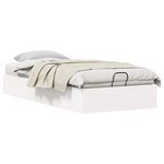 vidaXL Cadre de lit ottoman avec rangement Blanc 100 x 200 cm