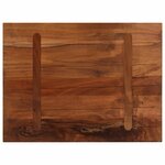 vidaXL Dessus de table 70x50x2 5 cm rectangulaire bois massif récupéré