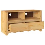 vidaXL Meuble TV Drammen Chêne 99 x 43 x 55 cm Bois de pin massif