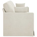 vidaXL Canapé Crème 228 x 78 x 80 cm Velours