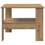 vidaXL Table basse Chêne artisanal 57 x 55 x 45 cm Bois d'ingénierie