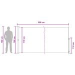 vidaXL Store latéral rétractable 100  polyester fer acier