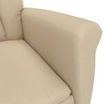 vidaXL Fauteuil Relax Crème
