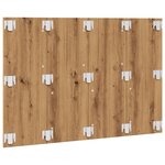 vidaXL Tête de lit chêne artisanal 120x1 5x80 cm bois d'ingénierie