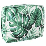 vidaXL Coussin pour dossier de palette Floral Motif de feuille