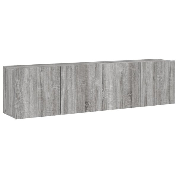 vidaXL Meubles TV muraux 2 Pièces sonoma gris 80x30x41 cm