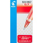 Stylo roller V-Ball Grip 07 encre liquide Pointe Moyenne Rouge x 12 PILOT