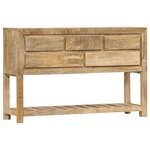 vidaXL Buffet 120 x 30 x 75 cm Bois de manguier massif