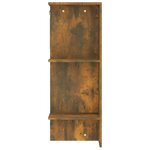 vidaXL Armoire de couloir Chêne fumé 97 5x37x99 cm Bois d'ingénierie