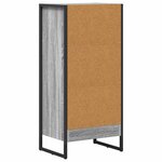 vidaXL Bibliothèque Gris Sonoma 80 x 30 x 155 cm Bois d'ingénierie