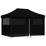 vidaXL Tente de fête 292 x 440 x 315 cm Noir Tissu Oxford