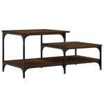 vidaXL Table basse chêne marron 100x50 5x45 cm bois d'ingénierie