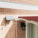 vidaXL Auvent Rétractable with 400 × 350 cm orange et marron